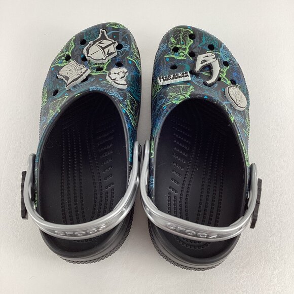 Crocs Star Wars Mandalorian Jibbitz Men Sz 6 Women 8 Unisex Slip On Sandal Shoe - Picture 9 of 10